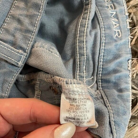 Y2K Carmar Light Blue Faded Skinny Jeans Size 24 - Picture 9 of 9